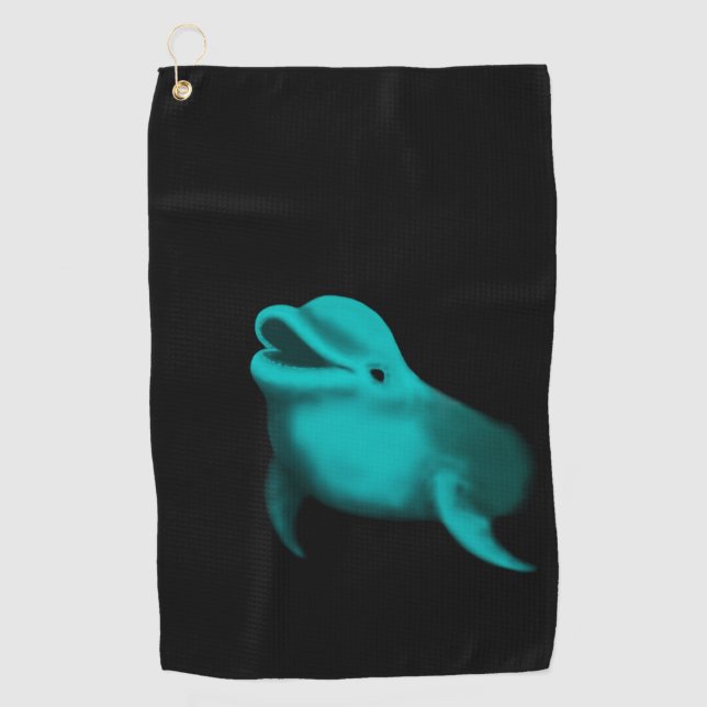 Lucky Dolphin Golf Towel (Front)