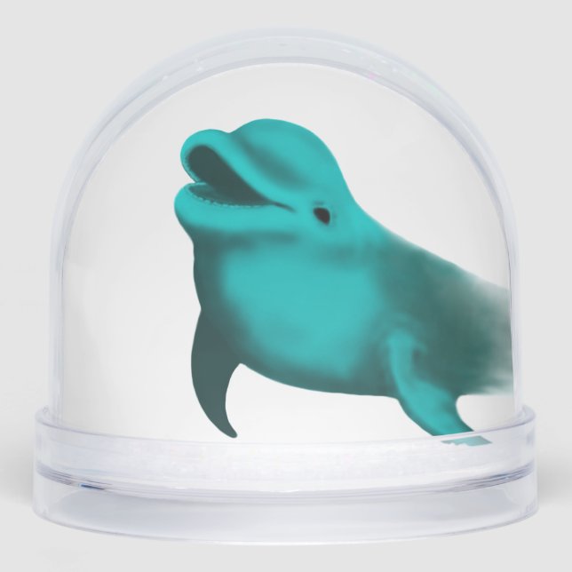 Lucky Dolphin Snowglobe (Front)