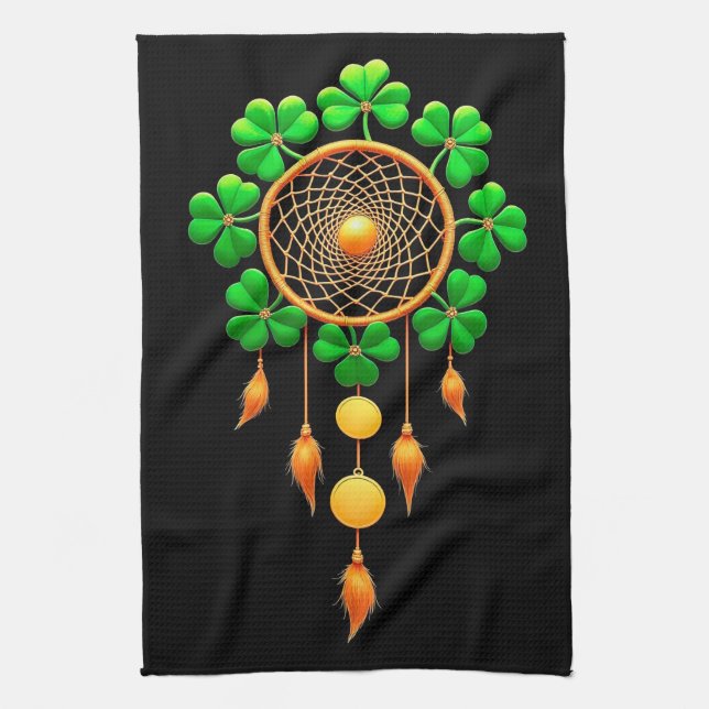 Lucky dream catcher kitchen towel (Vertical)