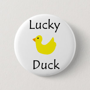 Lucky Duck 2 Inch Round Button