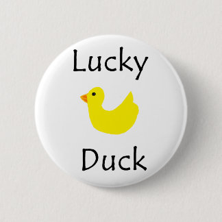 Lucky Duck 2 Inch Round Button