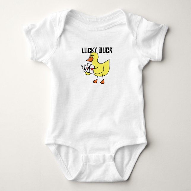 Lucky Duck Baby Bodysuit (Front)