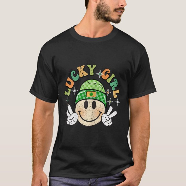 Lucky Duck Funny St Patricks Day  T-Shirt (Front)