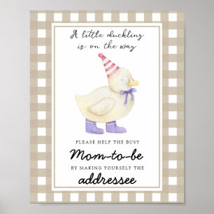 Lucky duck - Help the Busy Mom-to-Be Poster
