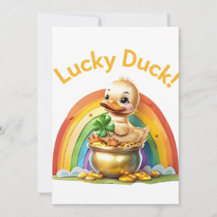 "Lucky Duck" St. Patrick’s Day Invitation