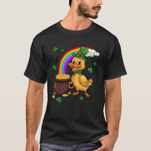 Lucky Ducky Pot of Gold Cute St Patrick s Day St P T-Shirt