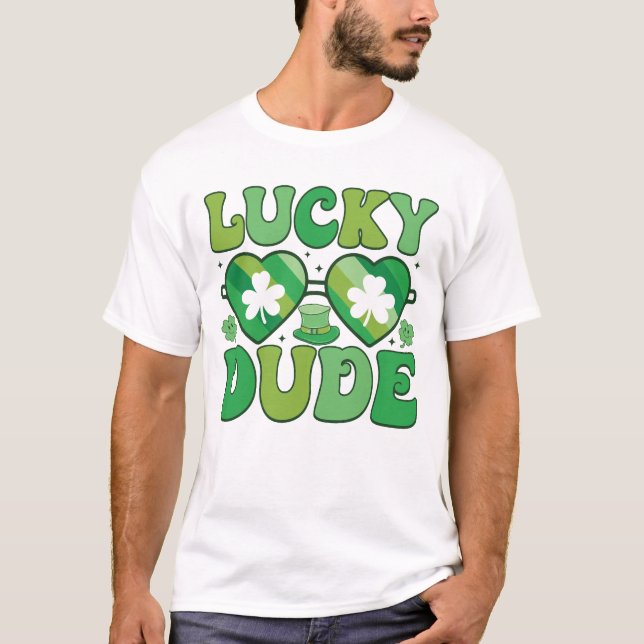 Lucky Dude St. Patrick’s Day Graphic Tee  (Front)