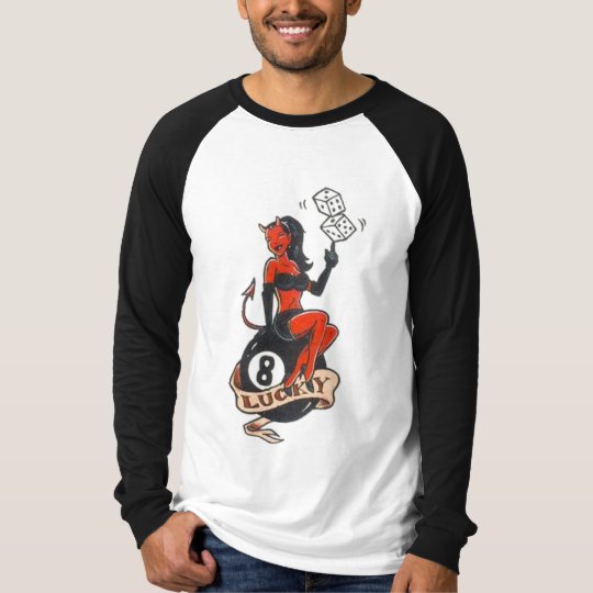 Lucky Eight Tattoo Devil Girl T-Shirt