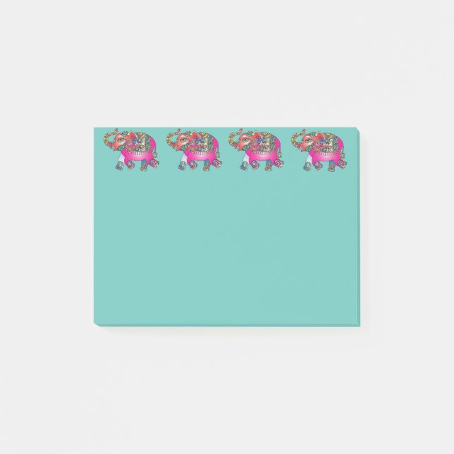Lucky Elephants Post-it Notes (Front)
