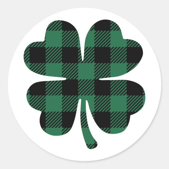 Lucky – Embrace the Luck of the Irish Classic Round Sticker (Front)