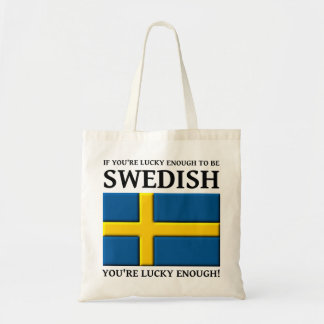 Lucky Enough To Be Swedish Bag Tote