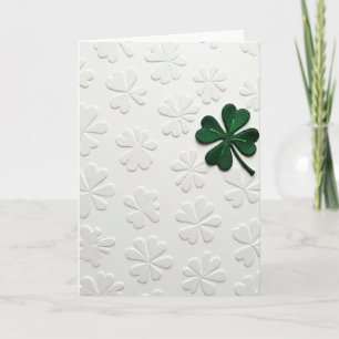 Lucky Felt Four Leaf Clover Card