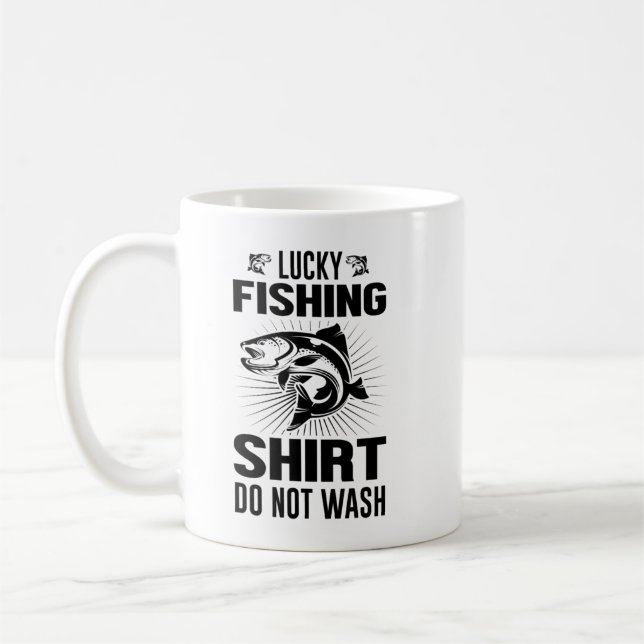 Lucky Fishing Coffee Mug (Left)