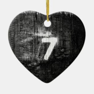 lucky for sum ceramic ornament