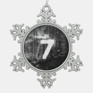 lucky for sum snowflake pewter christmas ornament