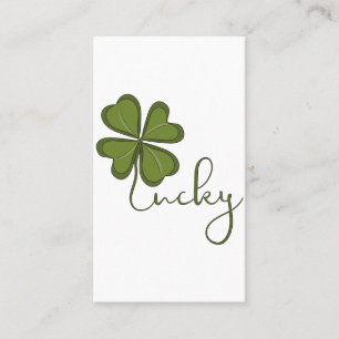Lucky Four Leaf Clover Business Card