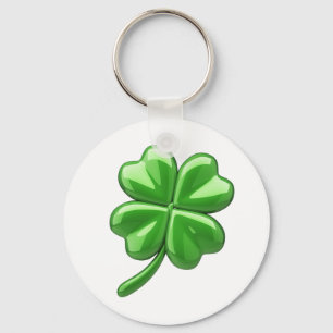 Lucky four leaf clover keychain