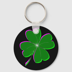 Lucky Four Leaf Clover Keychain