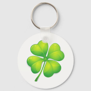 Lucky four leaf clover keychain