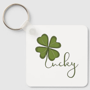 Lucky Four Leaf Clover Keychain