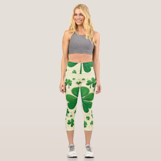 Lucky Four Leaf Clover Leggings