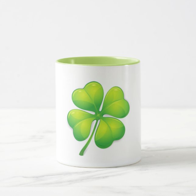 Lucky four leaf clover mug (Center)