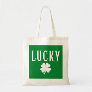 Lucky Four Leaf Clover St Patrick's Both Side Tote Bag