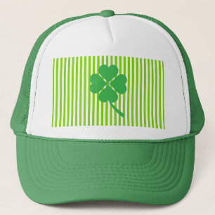Lucky Four Leaf Shamrock Design-87906 Trucker Hat