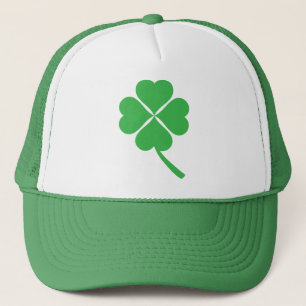 Lucky Four Leaf Shamrock Design-87906 Trucker Hat
