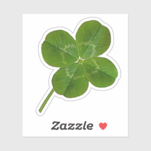 Lucky Four-Leafed Clover Sticker