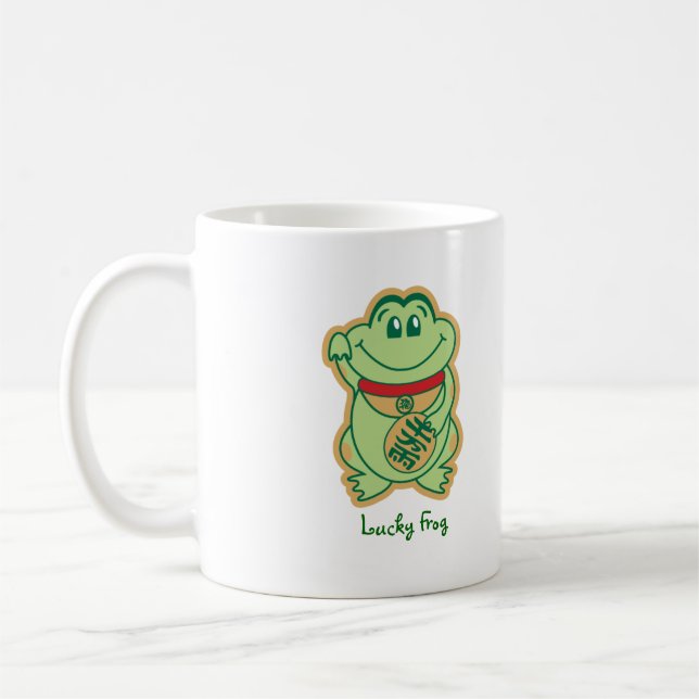 Lucky Frog Coffee Mug (Left)