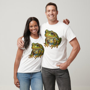Lucky Frog Colorful Art Good Fortune Symbol Gift T-Shirt