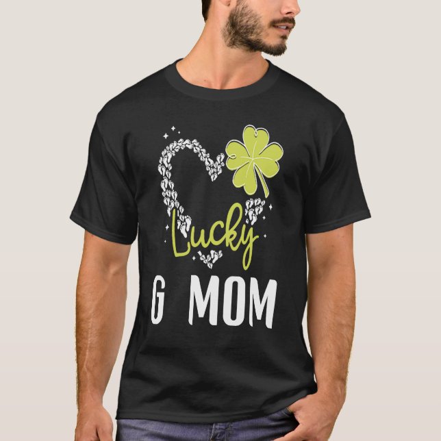 Lucky G Mom  St Patricks Day  womens T-Shirt (Front)