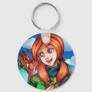 Lucky Girl Keychain