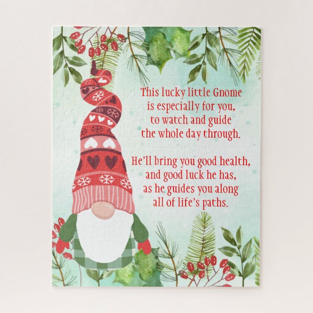 Lucky Gnome This lucky little Gnome Jigsaw Puzzle (Vertical)