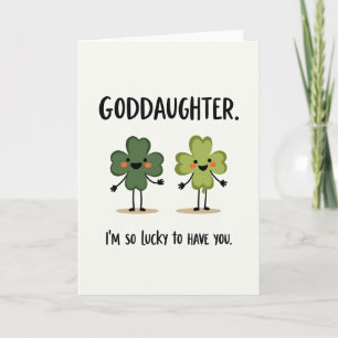 Lucky Goddaughter Love Card