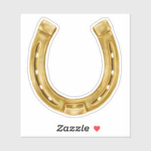 Lucky gold horseshoe