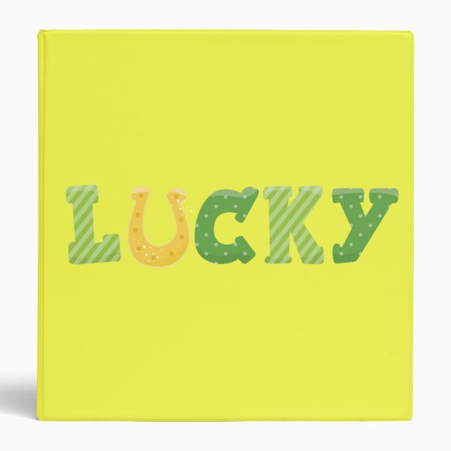 Lucky Graphic Text Binder (Front)