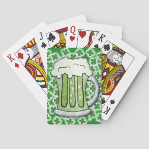 Lucky Green Beer Playing Cards