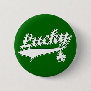 Lucky Green Button Pin
