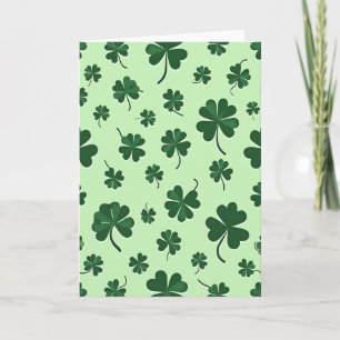 Lucky Green Clover Card