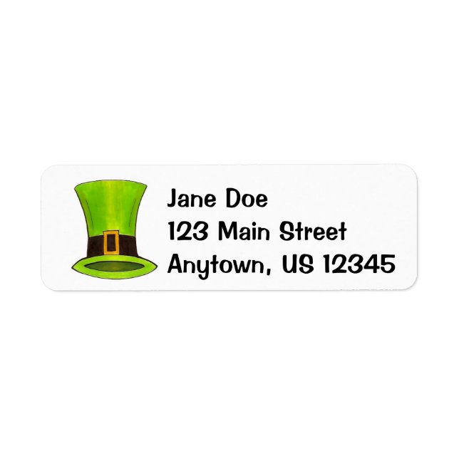 Lucky Green Leprechaun Top Hat Saint Patrick's Day (Front)
