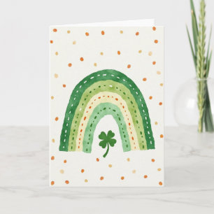 Lucky Green Rainbow Card