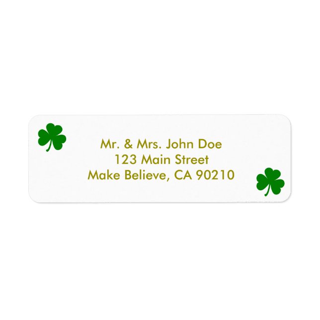 Lucky Green St Patrick's Day Irish Shamrock (Front)