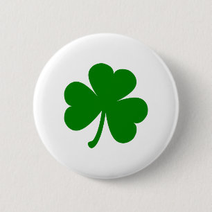 Lucky Green St Patrick's Day Shamrock 2 Inch Round Button