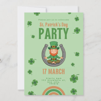 Lucky Green Vibes Invitation