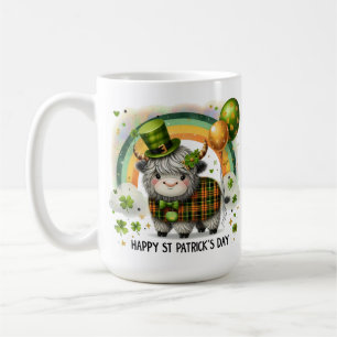 Lucky Highland Cow- St. Patrick’s Day Coffee Mug