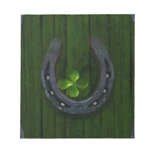 lucky horeshoe notepad