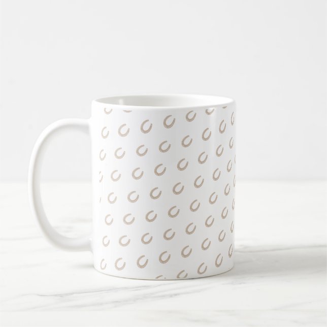 Lucky Horse Shoe Coffee Mug (Left)
