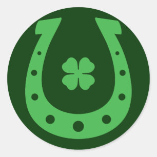 Lucky Horseshoe Classic Round Sticker